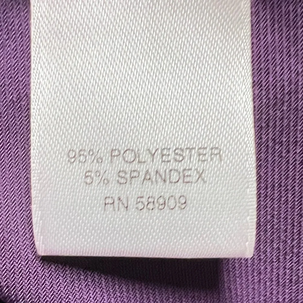 Antonio Melani Purple Short Sleeve Wrap Cocktail Dress Size L - Picture 5 of 6